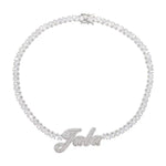 MBC Icy Nameplate Tennis Necklace