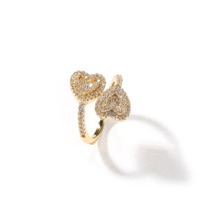 Royalty Iced Heart Ring