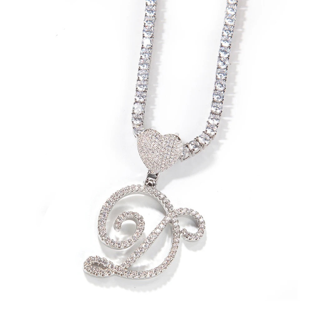 MBC Lovely Initial Necklace | Silver