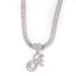 MBC Lovely Initial Cuban Link | Silver