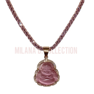 Icy Pink Buddha Set | Gold
