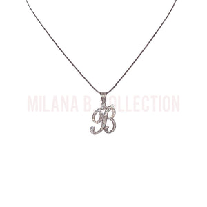 MBC Mini Script Initial Necklace