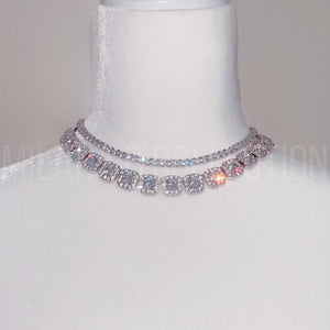 
            
                Load image into Gallery viewer, Iced Ivory Diamond Necklace
            
        