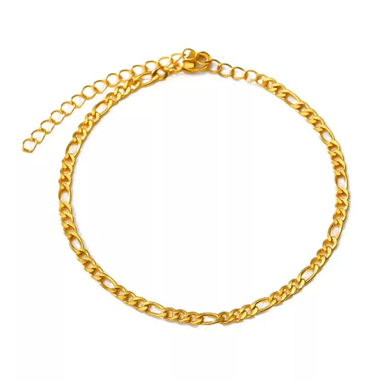 Dainty Gold Figaro Anklet