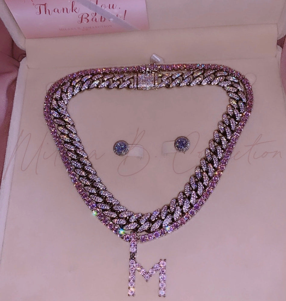 Initial tennis necklace shop