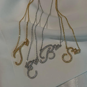 Dainty Initial Heart Necklace