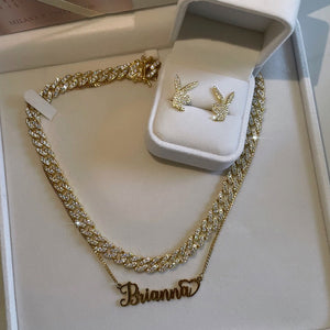 Custom Gold Hearted Necklace
