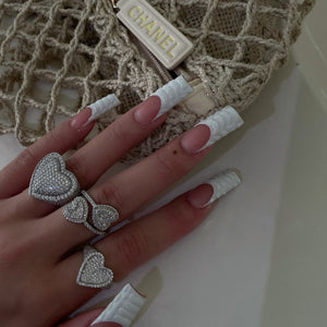 Jumbo Icy Heart Ring