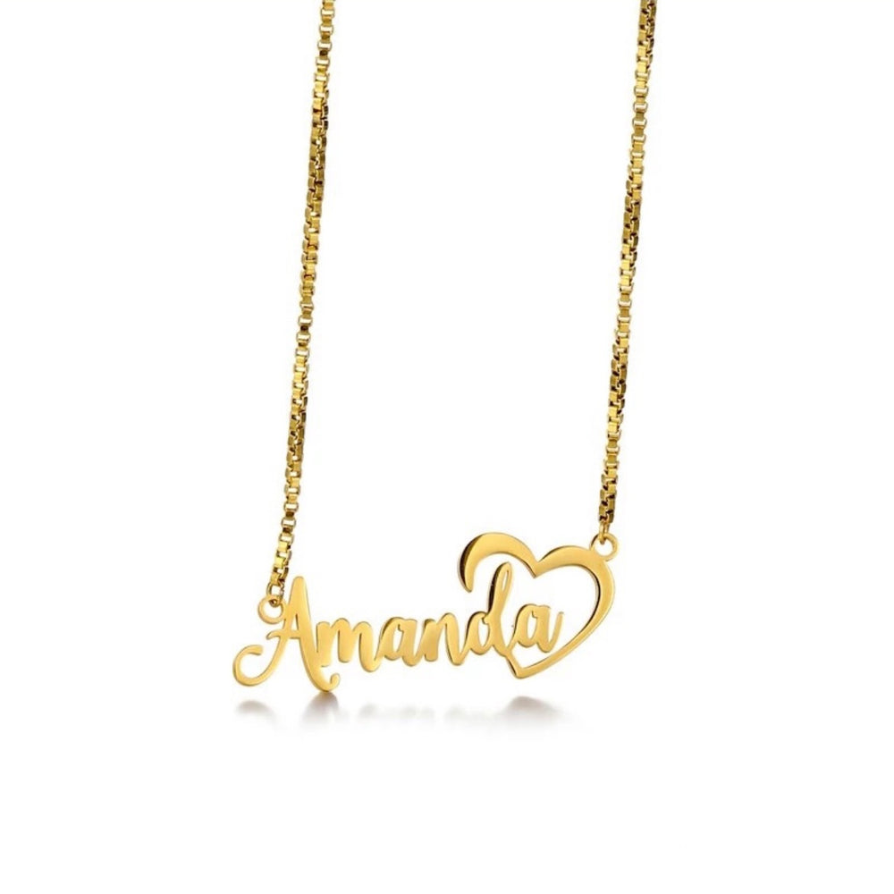 Custom Gold Hearted Necklace