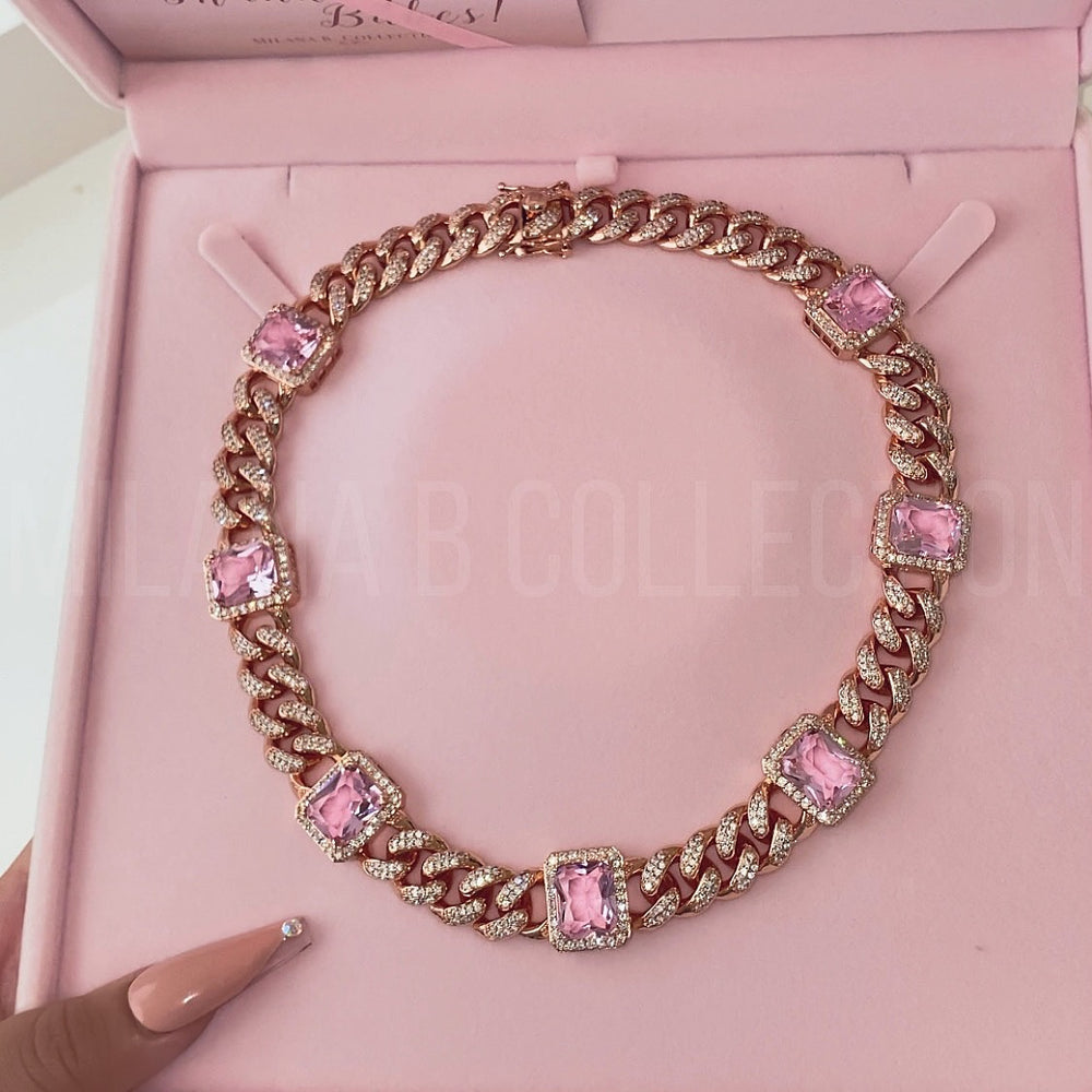 Rosé Diamond Cuban Link