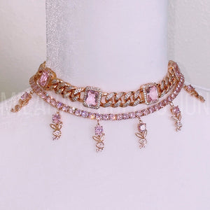 Rosé Diamond Cuban Link