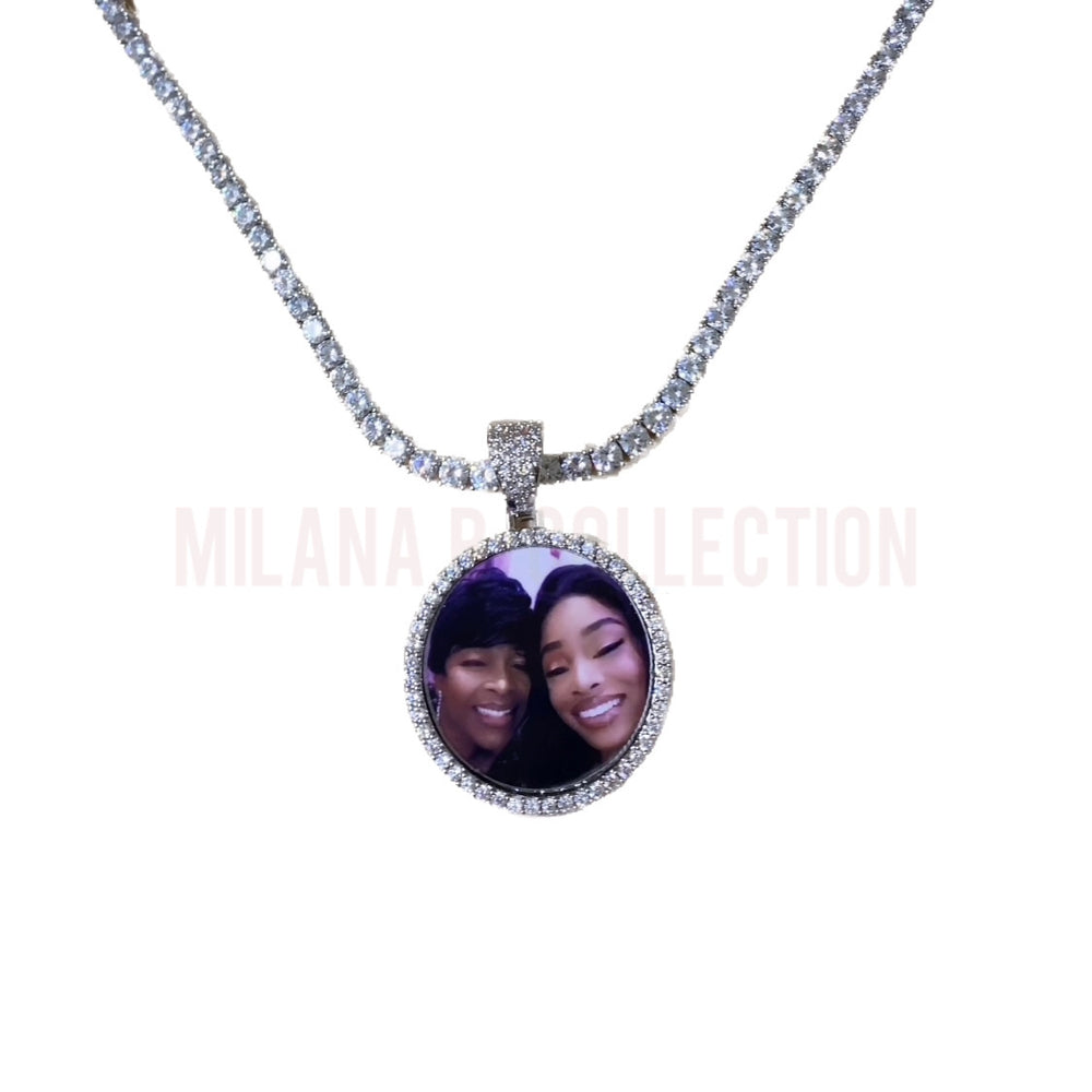 Memory Pendant Tennis Necklace