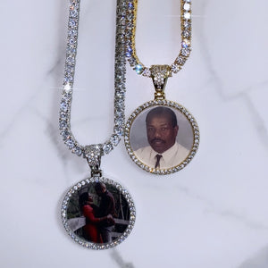 
            
                Load image into Gallery viewer, Memory Pendant Tennis Necklace
            
        