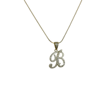 MBC Mini Script Initial Necklace | Gold