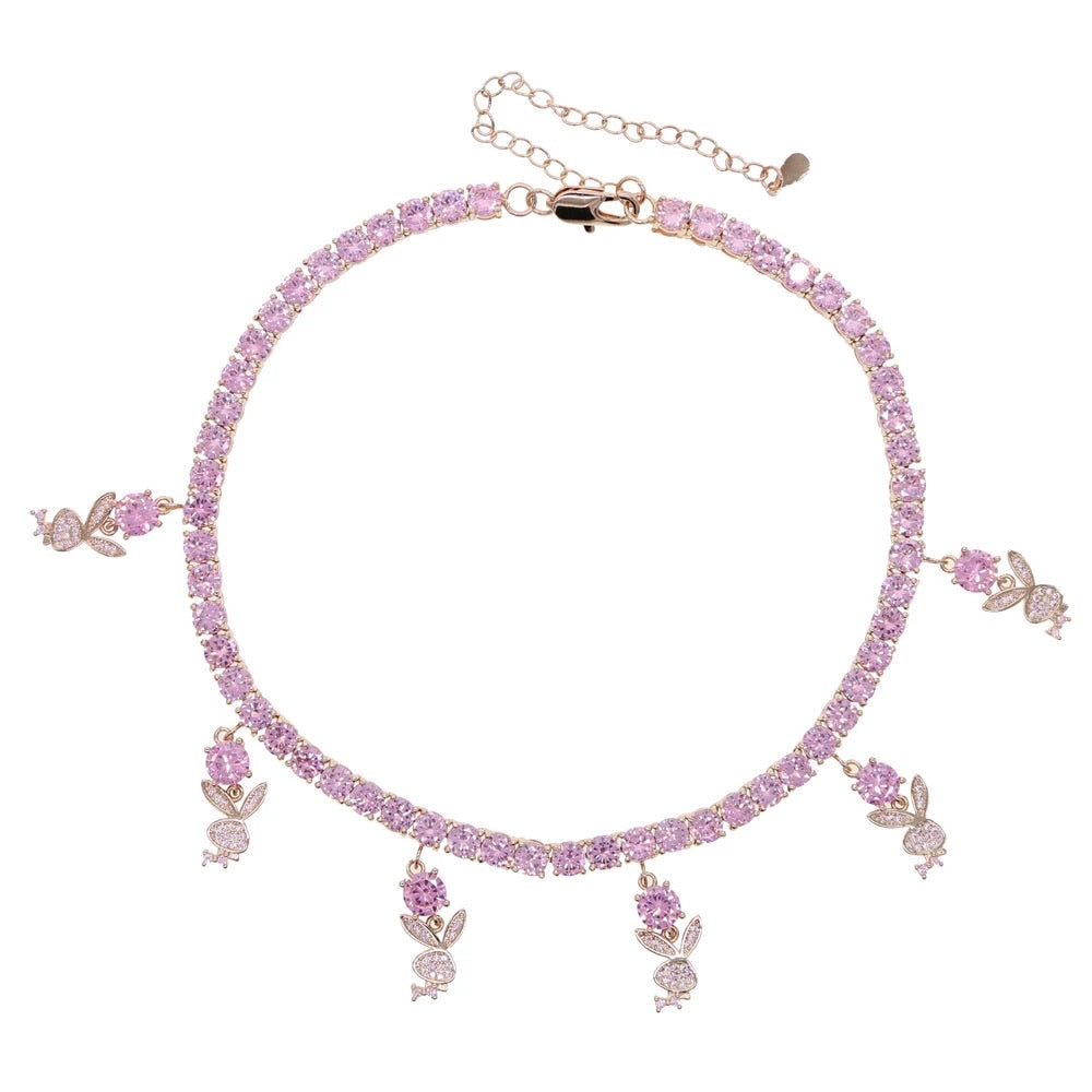 Icy Bunny Choker | Pink