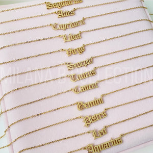 Gold Zodiac Necklace