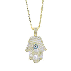 Hamsa Protection Necklace