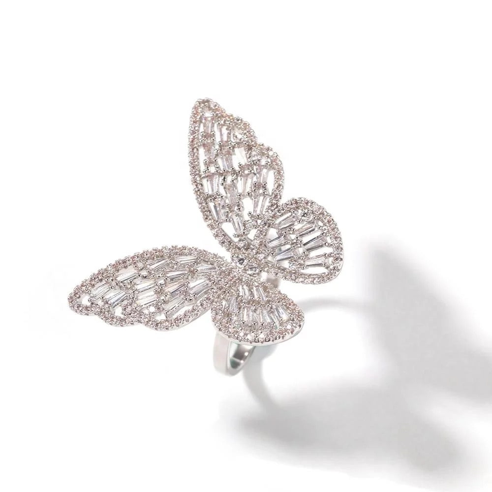 
            
                Load image into Gallery viewer, Icy Butterfly Ring
            
        