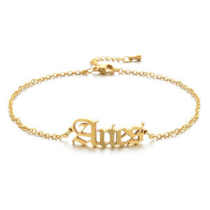 
            
                Load image into Gallery viewer, Gold Zodiac Anklet
            
        