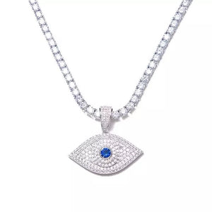
            
                Load image into Gallery viewer, Evil Eye Tennis Necklace
            
        