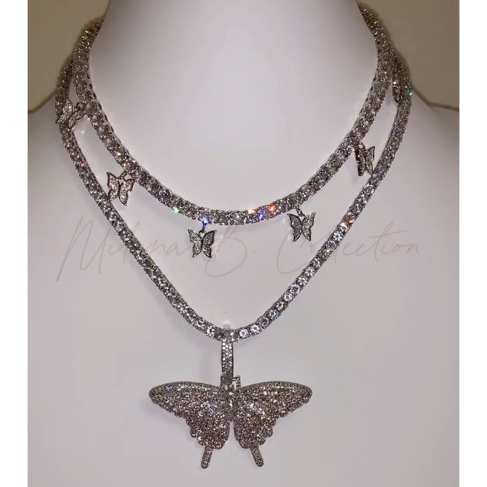 Icy Butterfly Necklace