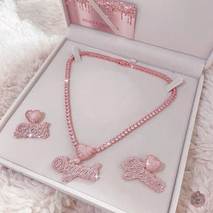 MBC Lovely Nameplate Tennis Necklace