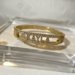 Boss Babe ID Bracelet | Gold — ‘Kayla’