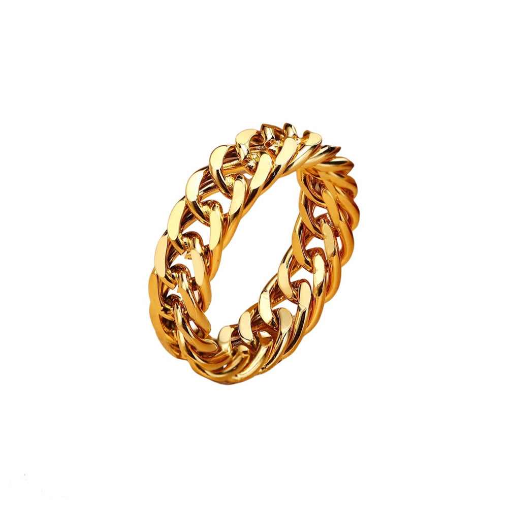 
            
                Load image into Gallery viewer, Royal Gold Cuban Ring
            
        