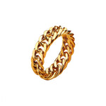 Royal Gold Cuban Ring