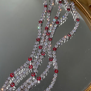 Evil Eye Tennis Bracelet | Red