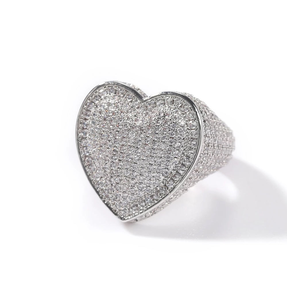 Jumbo Icy Heart Ring