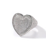 Jumbo Icy Heart Ring