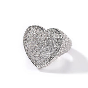 Jumbo Icy Heart Ring