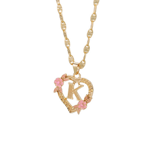 Flora Rose Gold Pink Jewellery Set