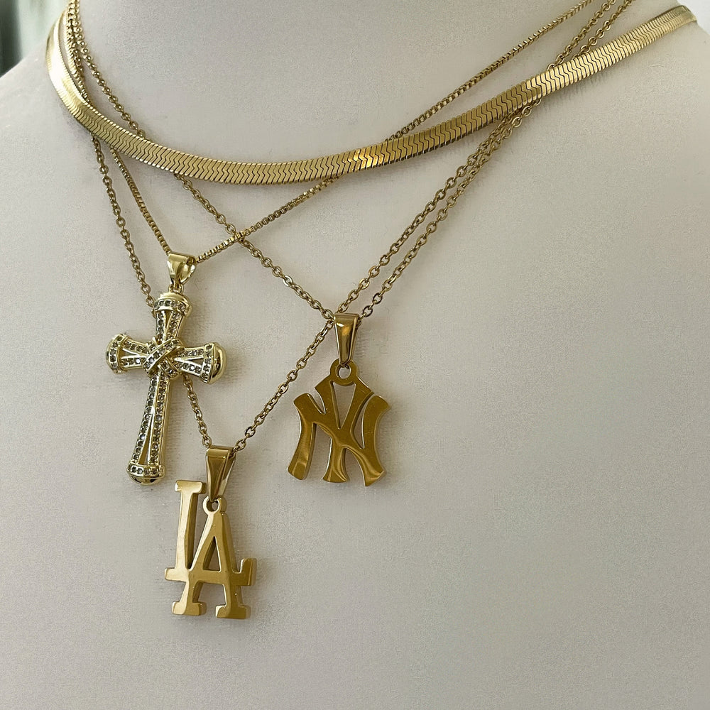 Gold NY Necklace