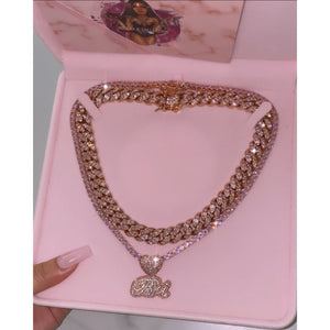 MBC Lovely Nameplate Tennis Necklace