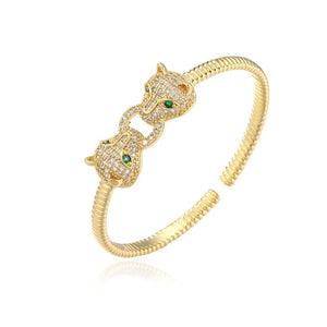Gold Panther Cuff