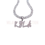 Icy Girl Nameplate Cuban Link