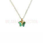 Mini Jade Butterfly Necklace