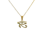 Gold Egyptian Eye Necklace
