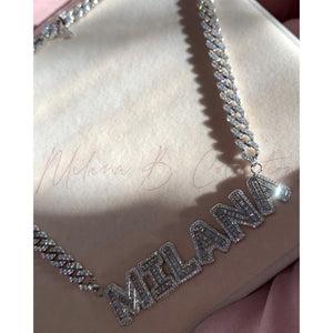 Keaira Nameplate Cuban Link | Silver