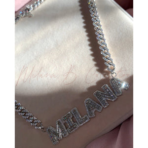 
            
                Load image into Gallery viewer, Keaira Nameplate Cuban Link | Silver
            
        