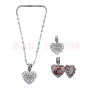 Custom Heart Locket Necklace