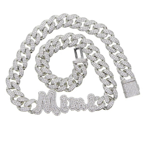 
            
                Load image into Gallery viewer, MBC Icy Nameplate Cuban Link
            
        