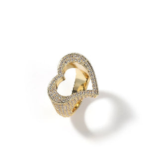 Icy Heart Cut Ring