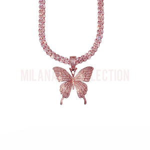 Pink Butterfly Cuban Set II