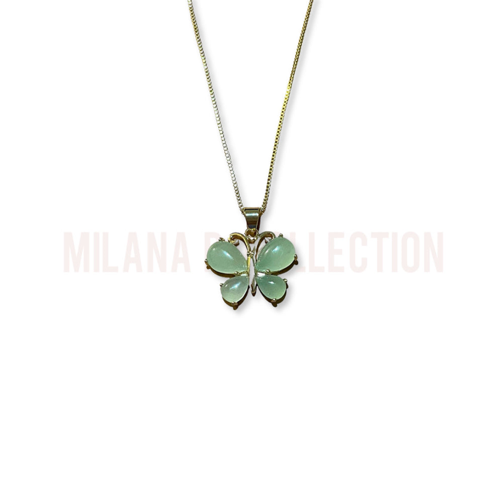 
            
                Load image into Gallery viewer, Jumbo Butterfly Jade Necklace
            
        