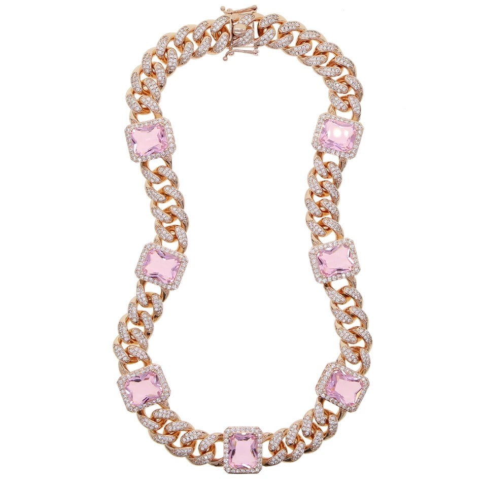 Rosé Diamond Cuban Link