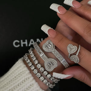 Royalty Iced Heart Bracelet