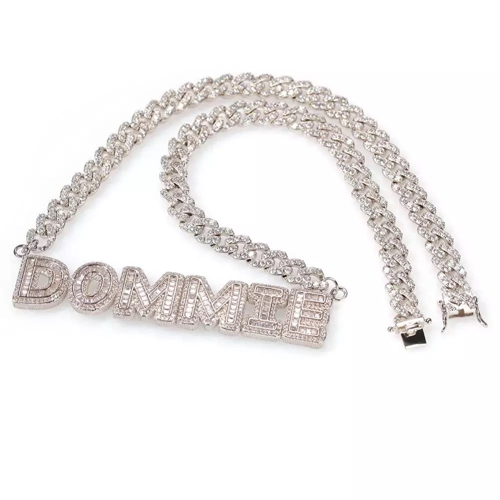 Keaira Nameplate Cuban Link | Silver